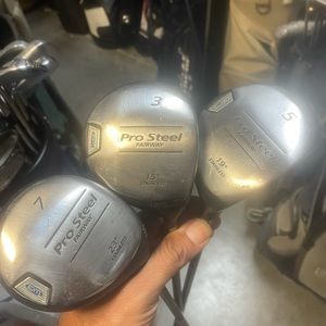 Golf Clubs Prosteel 3/5/7 Wood In Right Handed